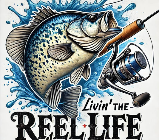 The Reel Crappie Life Tumbler Wrap Digital Download